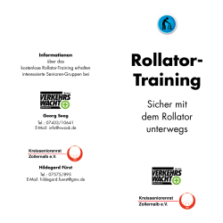 Rollator- Training