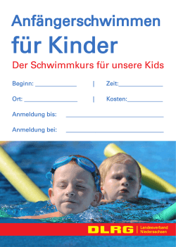 Der Schwimmkurs für unsere Kids