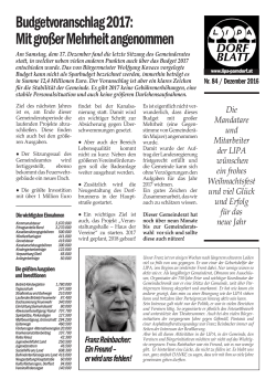 Dorfblatt Dezember 2016 - lipa