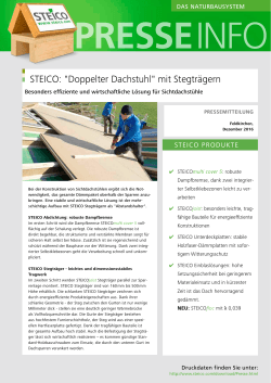 STEICO: "Doppelter Dachstuhl" mit Stegträgern - Forum