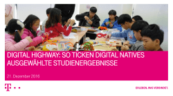 digital highway: so ticken digital natives ausgewählte