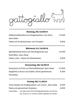 Dienstag, 20/12/2016
