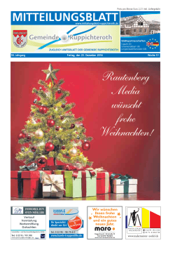 Rautenberg Media wünscht frohe Weihnachten!