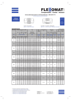 Universalkompensatoren mit Schweißende n. DIN