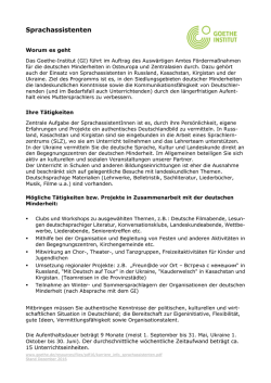 Informationsblatt f&uuml;r Sprachassistenten - Goethe