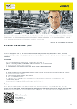 Architekt Industriebau Job in Essen