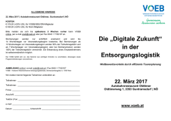 Die „Digitale Zukunft“ in der Entsorgungslogistik