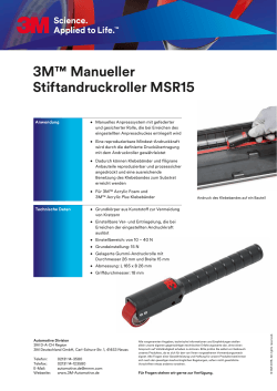 3M™ Manueller Stiftandruckroller MSR15