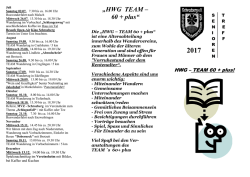 HWG 60+ Programm 2017