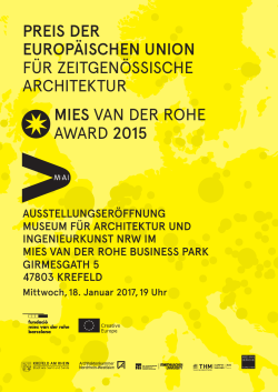 Einladung Mies van der Rohe Award 2015