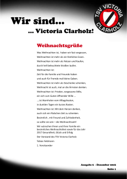 Wir sind... - TSV Victoria Clarholz