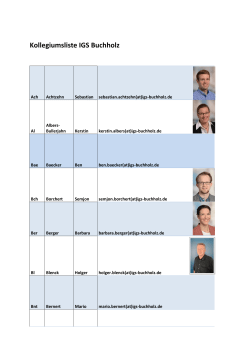 Kollegium - IGS Buchholz
