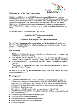 eine Ingenieurin oder einen Ingenieur