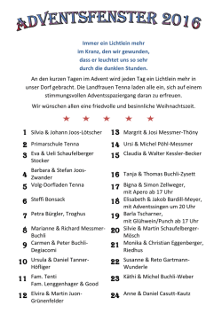 Immer ein Lichtlein mehr im Kranz, den wir gewunden, dass er
