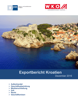 Exportbericht Kroatien - Außenwirtschaftsportal Bayern