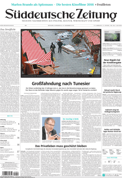 Leseprobe zum Titel: Süddeutsche Zeitung (22.12.2016)