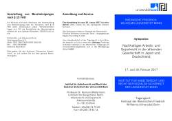 Programm und Anmeldebogen Symposion