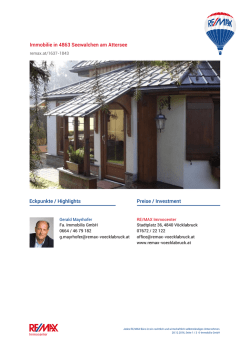 Immobilie in Seewalchen am Attersee