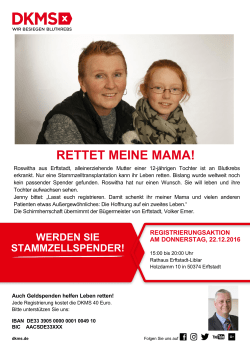 RETTET MEINE MAMA! - Gottfried-Kinkel