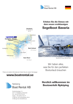 Segelboot Bavaria www.boatrental.se