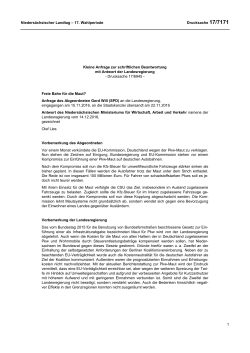 Drucksachen allgemein - Nieders&auml;chsischer Landtag
