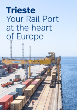 Trieste Your Rail Port at the heart of Europe