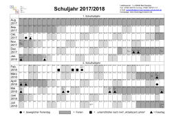 Ferienkalender (Schuljahr 2017/2018) - Störck