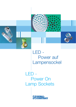LED - Power auf Lampensockel LED - Power On Lamp - EGV