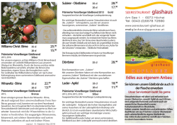 Edles aus eigenem Anbau - Seerestaurant Glashaus