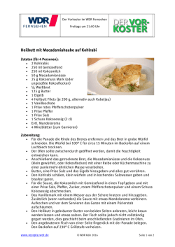 Heilbutt mit Macadamiahaube auf Kohlrabi