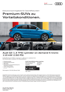 Premium-SUVs zu Vorteilskonditionen.