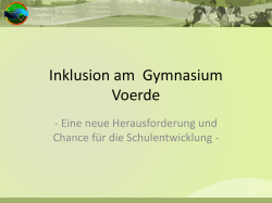 Inklusion am Gymnasium Voerde