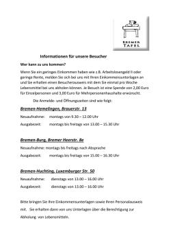 Informationen f&uuml;r unsere Besucher