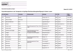 Psychotherapeutinnen, Psychotherapeuten - Gesundheit