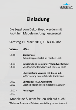 Jetzt informieren - Deko