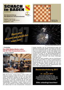 Heft-1-2017 - Badischer Schachverband