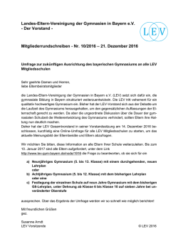 Landes-Eltern-Vereinigung der Gymnasien in Bayern e.V.