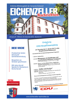 diese woche - Gemeinde Eichenzell