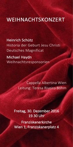 2016_12_Weihnachtskonzert Cappella Albertina Wien
