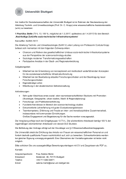 PD Nachhalt Zukünfte sozio-technischer LTIS