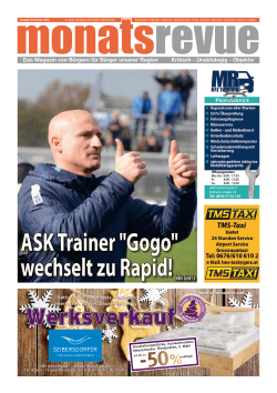 ASK Trainer "Gogo" wechselt zu Rapid!Mehr Seite 10