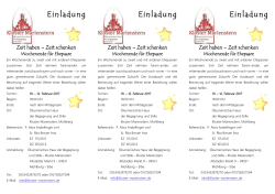 Einladung Einladung Einladung - Kloster Marienstern Mühlberg/Elbe