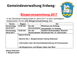 Bürgerversammlung 2017