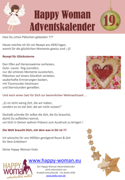Happy Woman Adventskalender