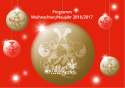 programm weihnachten/neujahr 2016/2017