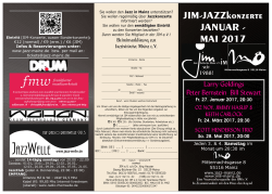 JIM-JAZZkonzerte JANUAR