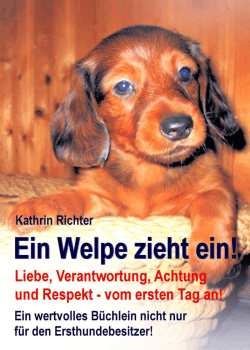 Ein Welpe zieht