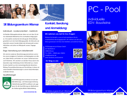 PC - Pool - SR Bildungszentrum Wismar