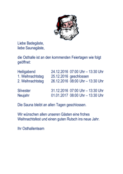 Heiligabend 24.12.2016