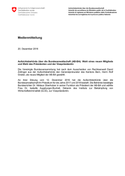 Medienmitteilung vom 20.12.2016 > PDF